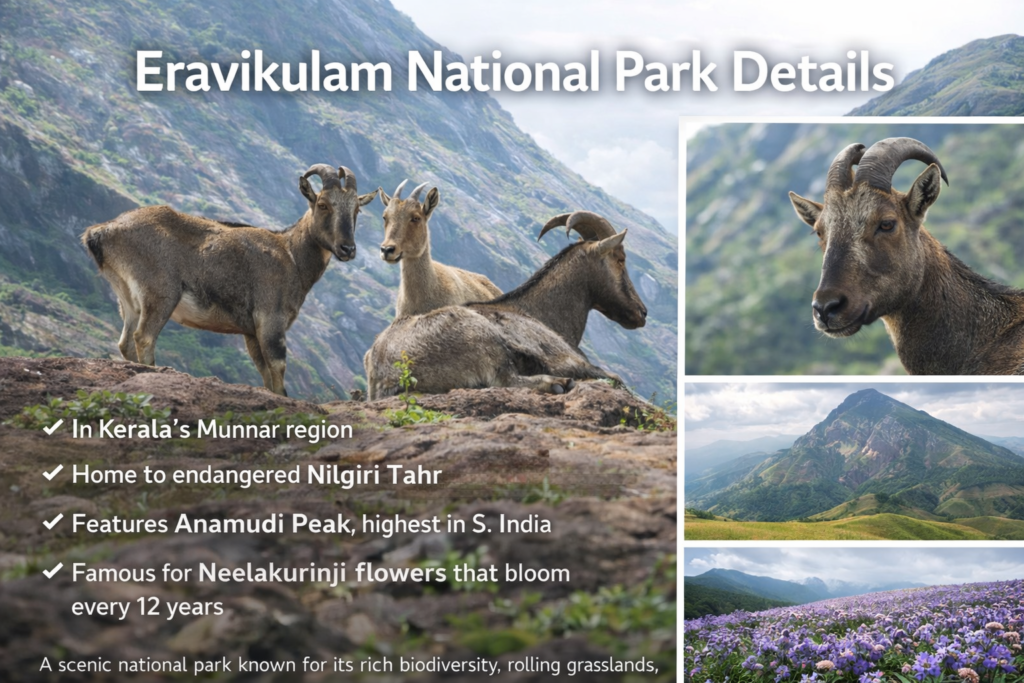 Eravikulam National Park Details:
