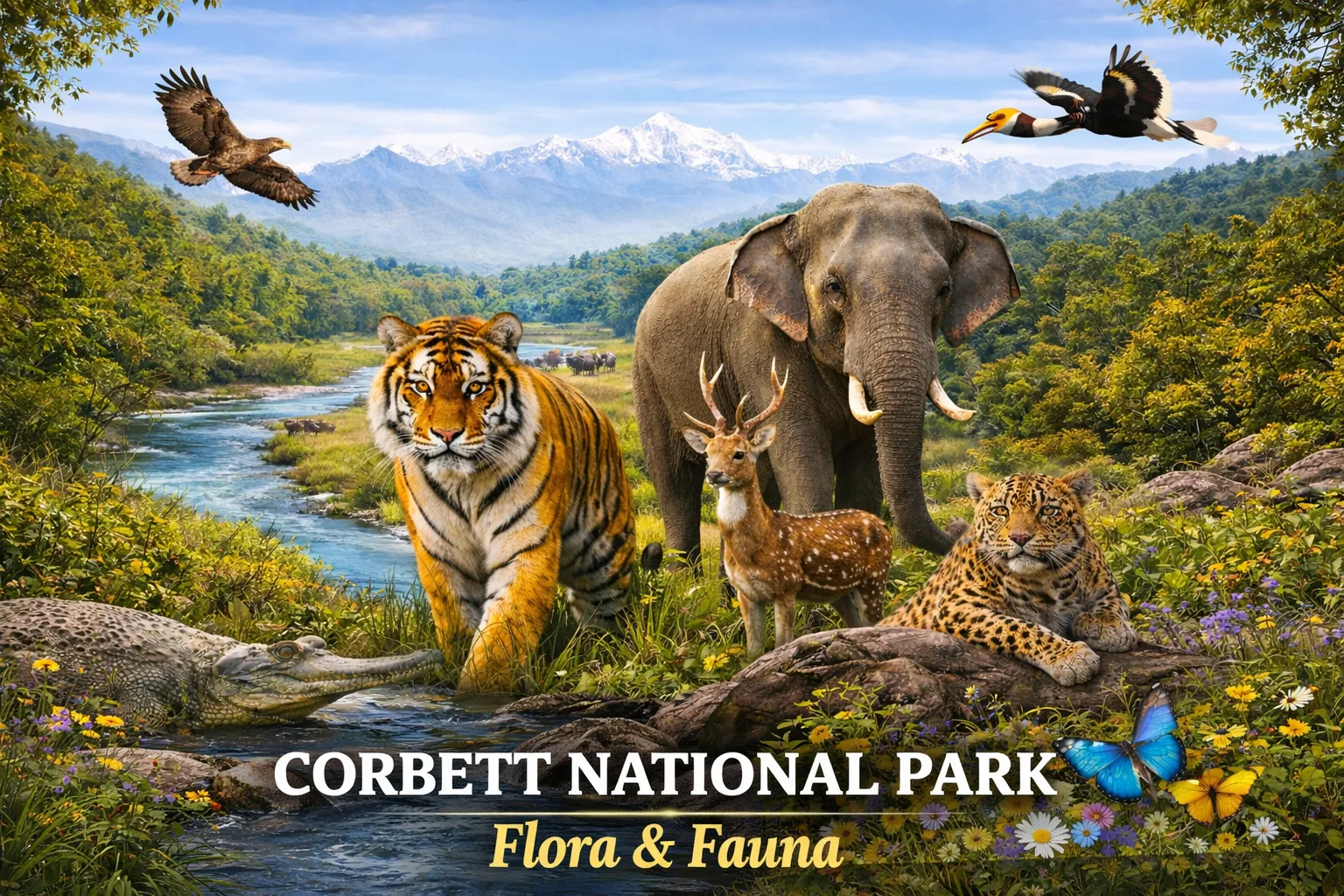 corbett national park flora and fauna