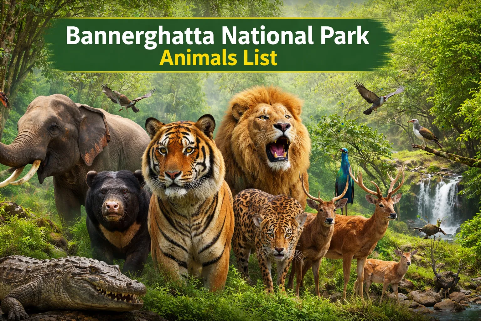 bannerghatta national park animals list