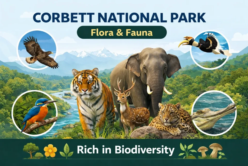 corbett national park flora and fauna