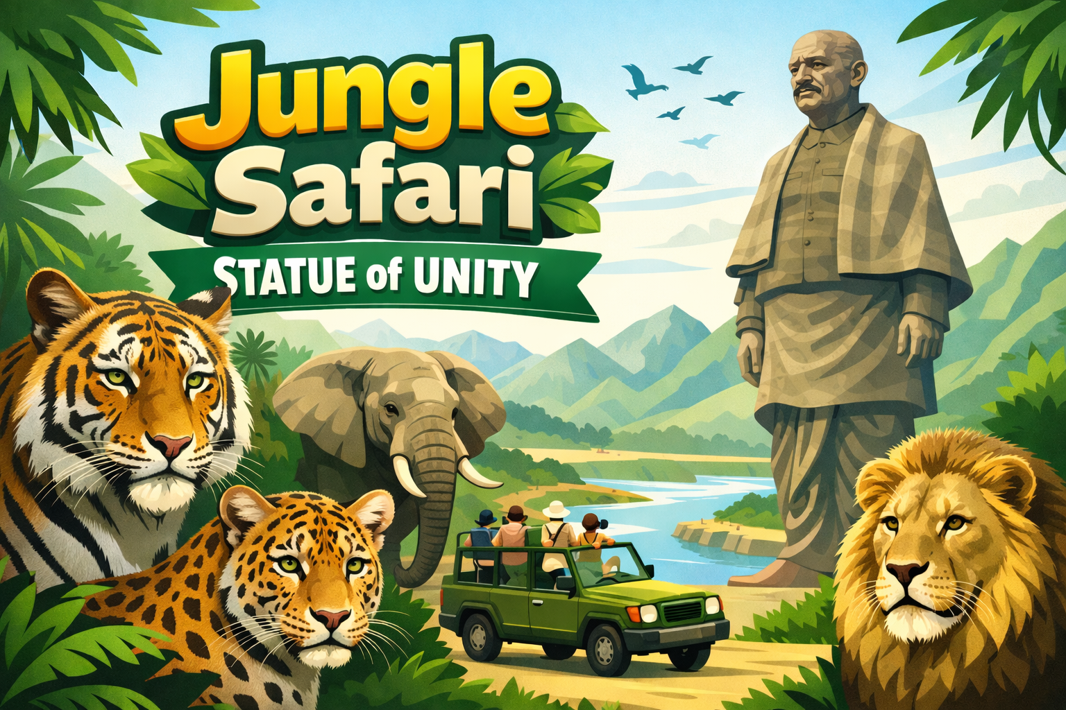 Jungle Safari Statue of Unity