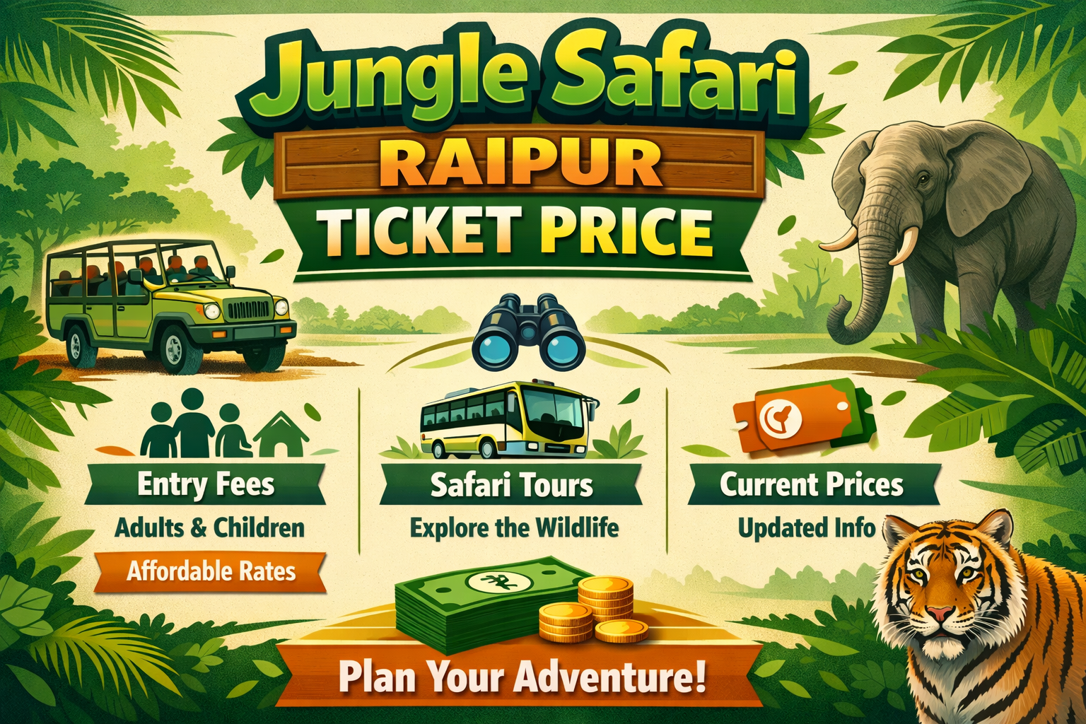Jungle Safari Raipur Ticket Price